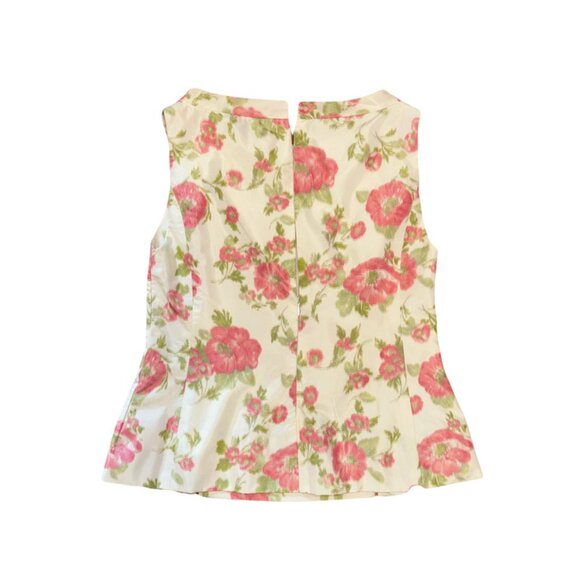 Style Paris by Susan Sutherland 100% Silk Floral Top - Picture 2 of 4